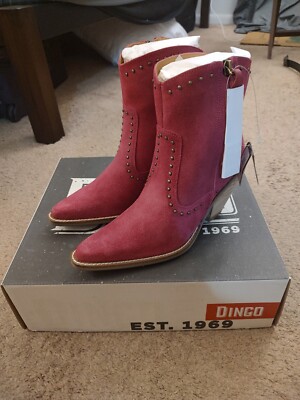 Dingo Womens Classy N' Sassy Snip Toe Casual Boots cowgirl western 7 *BRAND NEW*