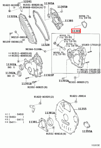 Genuine LandCruiser 100 80 Series 1HD FT 1HD T Timing Gear Cover Case Oil Pump - Picture 5 of 17