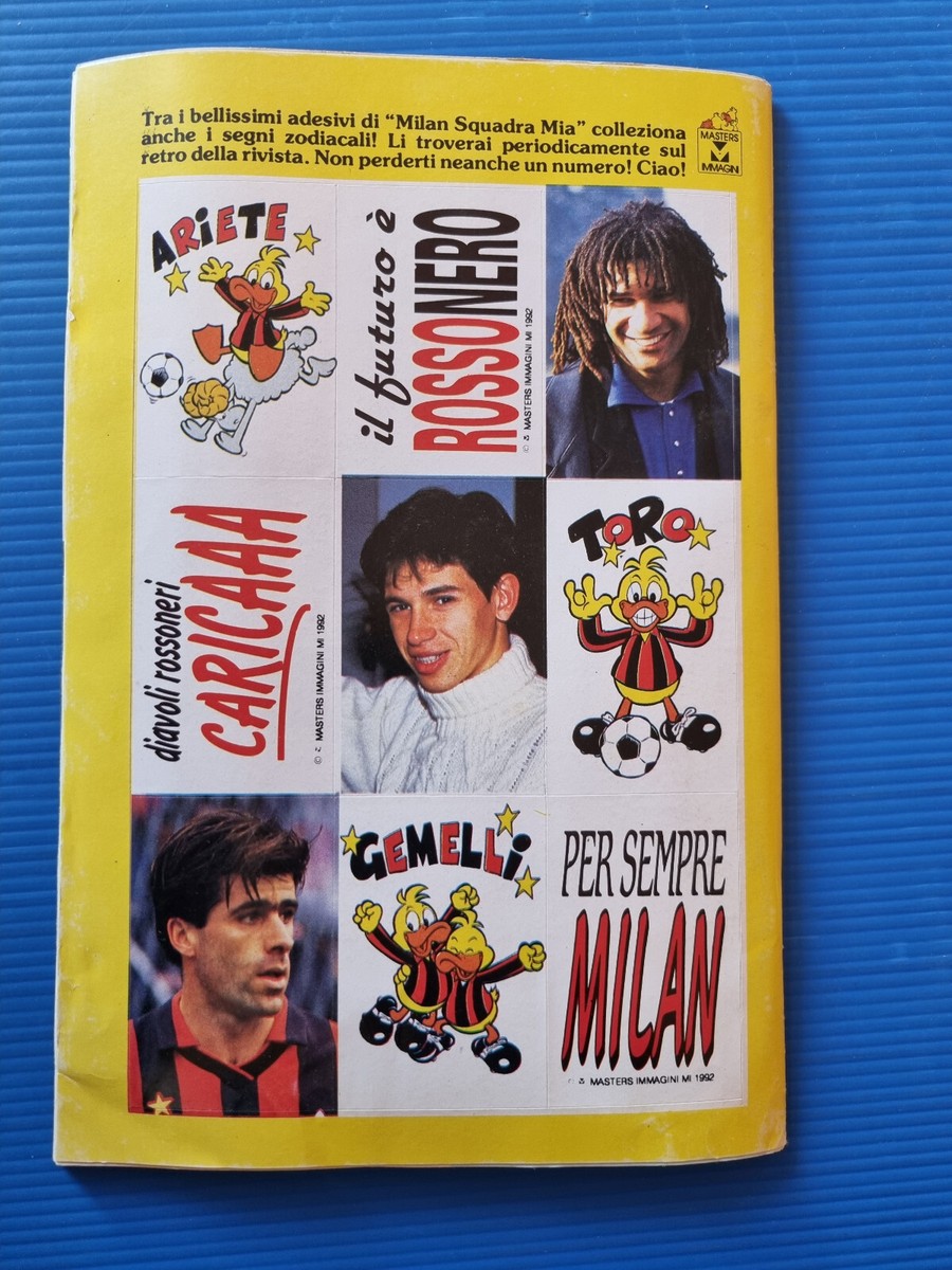 Milan Squadra Mia 27-1992 – Avec Stickers Gullit, Van Basten, Ancelotti – Vintage