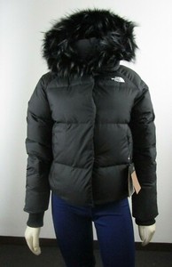 Nwt Womens The North Face Tnf Dealio Crop Jacket 550 Down Winter Jacket Black Ebay