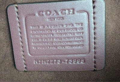 COACH 73995 Tabby Shoulder Bag Black Leather Crossbody Shoulder