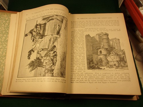 AWESOME ANTIQUE 1889 VICTORIAN ERA BOOK: FROM MANGER TO THRONE (STORY OF JESUS) - Picture 10 of 18