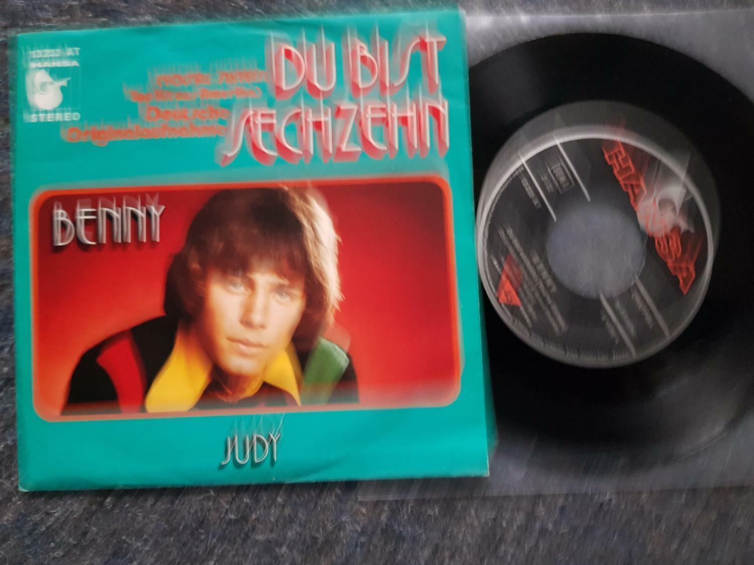 7"" Single Vinyl Benny - Du bist sechzehn / Frank Farian