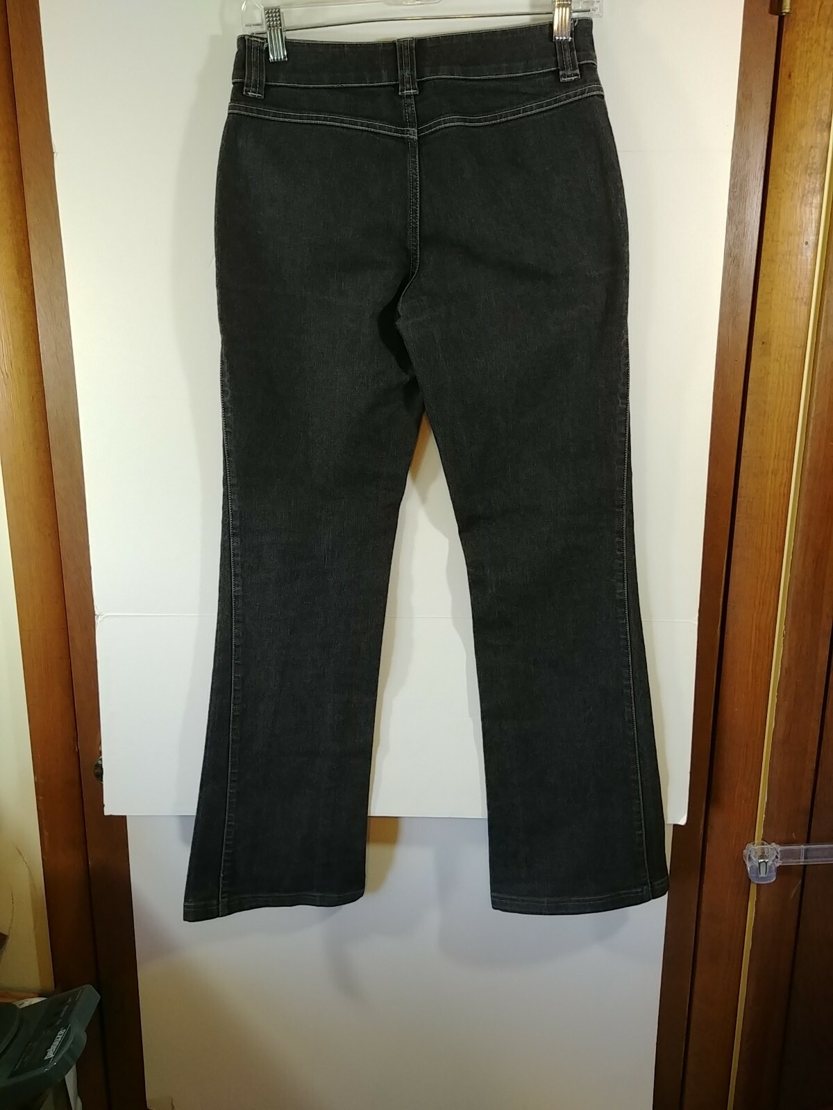 Trussardi Women's Boot Cut Jeans, Gray Wash, Size 28/31, Zip Pockets, #3217 image 6