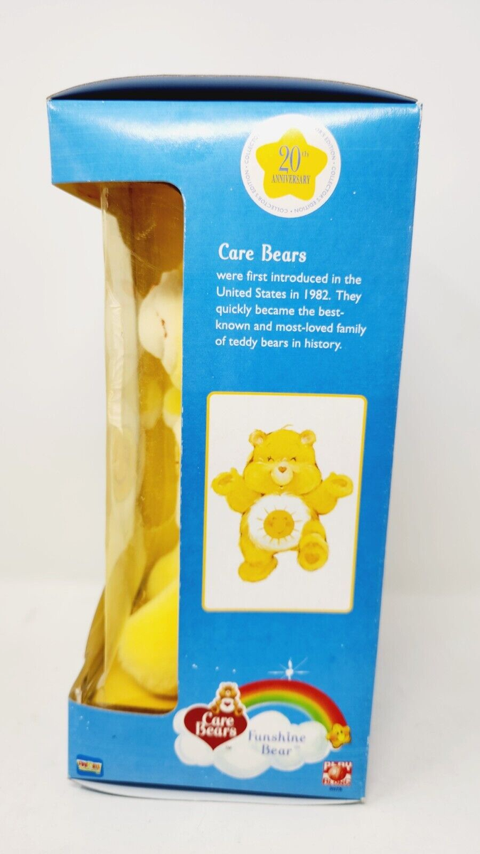 タグ付き ケアベア 20周年 Funshine Bear Friend Bear Care Bears, Funshine Bear, 20th Anniversary, Collector's