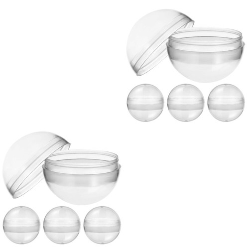 Set 2 Ciotole Trasparenti Giocattolo Da Distributori Automatici Palline - Foto 7 di 12