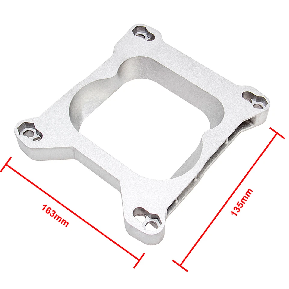 Carb Carburetor Adapter Plate 4bbl Quadrajet Holley Carter Edelbrock 3/4" 1932 - Image 4 of 4