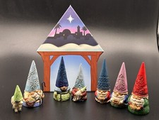 Enesco Jim Shore - Gnome Christmas Pageant,Set of 8 3.12 x 1.25 x1.38" 6009346