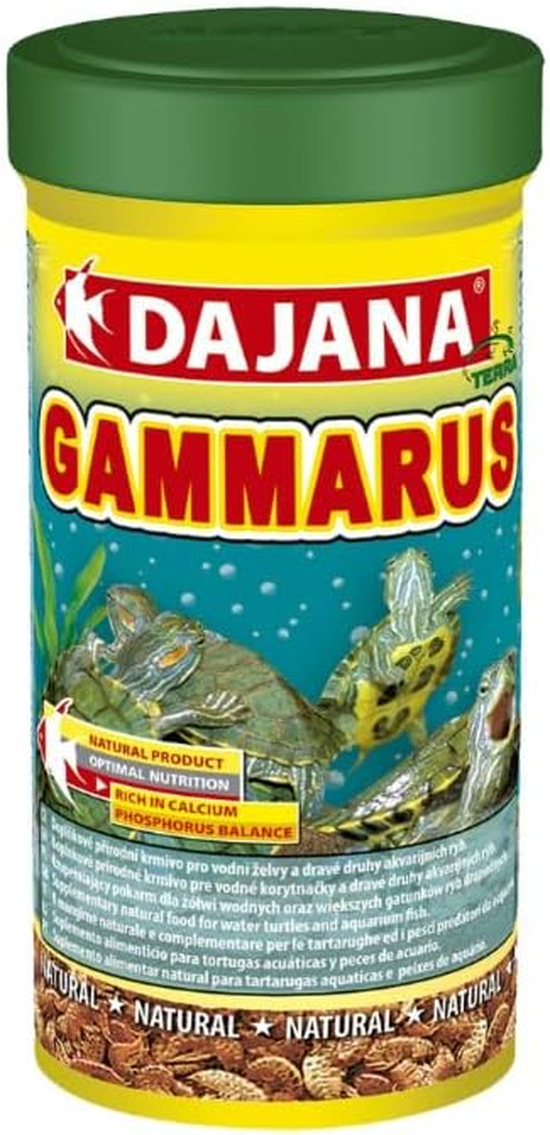 Cibo Gammarus Dajana 250 ml: Integratore Naturale Tartarughe e Pesci
