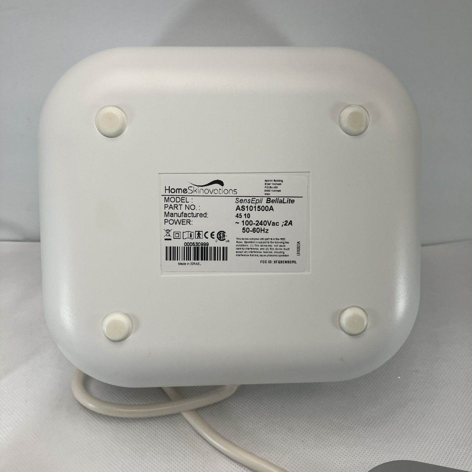 Silk'n Bellalite Light Pulse Hair Removal Machine Complete In Box Excellent Cond