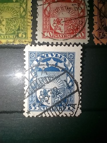 Seltene Lettland Briefmarken 1920-1921 gestempelt - Bild 2 von 10