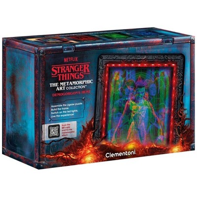 Clementoni Stranger Things Metamorphe Kunst Demogorgonen Jagd 520 Teile LED Puzzle
