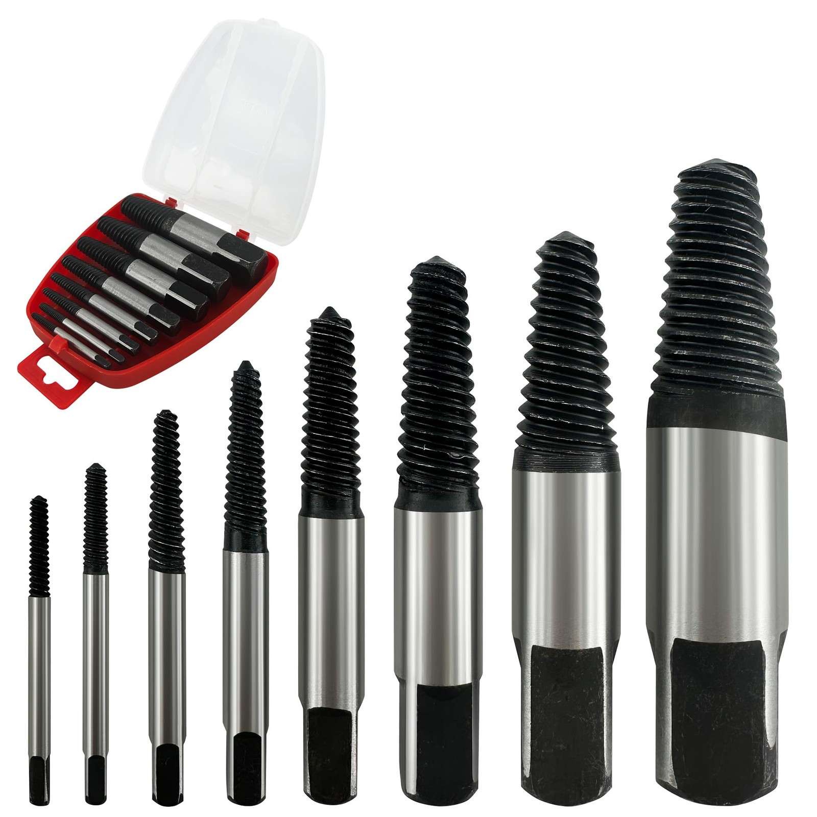 Set di Estrattori per Viti 8 Pezzi - Strumento di Svitamento Viti 3mm-19mm, Kit - Miniatura 13
