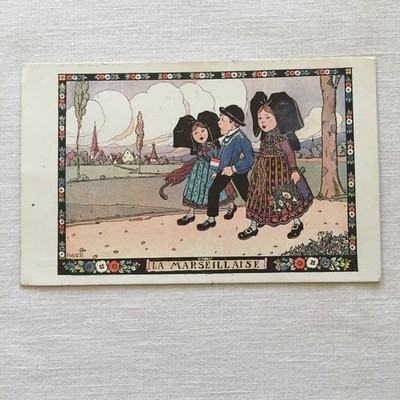 Hansi The Marseillaise View 11 France WW I  Postcard