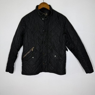 Barbour Jacket XL Black Quilted Barn Coat Equestrian Country Chore Children's