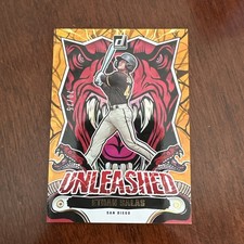 Ethan Salas PADRES 2024 Donruss Unleashed Parallel Orange Holo /75