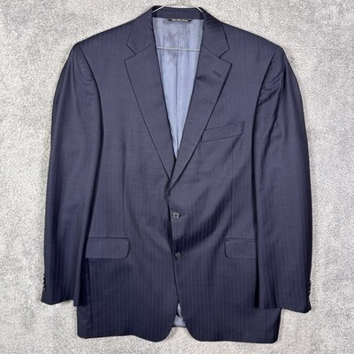 Jack Victor Sport Coat Mens 43L Super 110s Wool Landon CT Blazer Suit Jacket