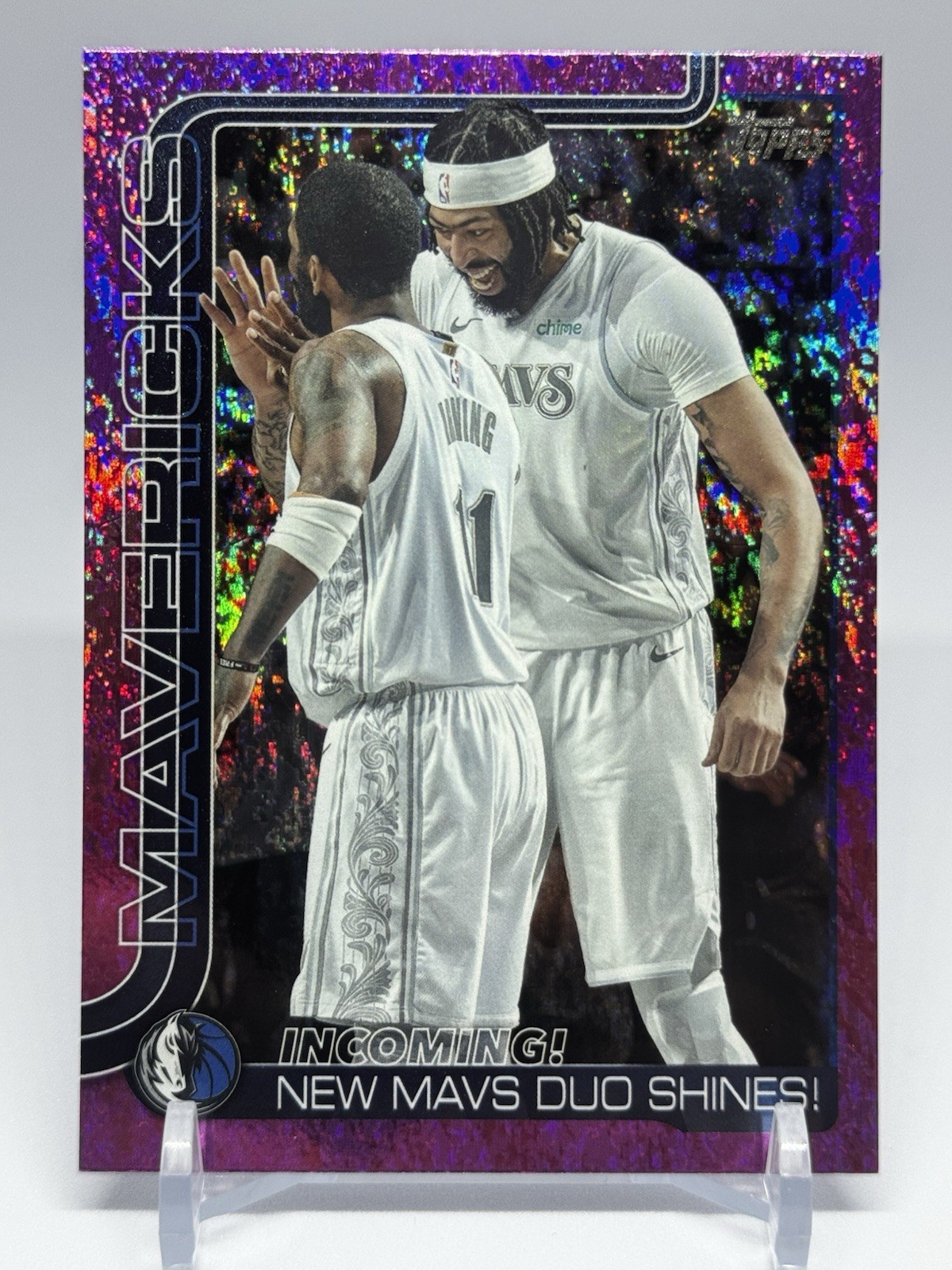 2025-26 Topps - Checklist Anthony Davis, Kyrie Irving #296 Pink Holo Foil