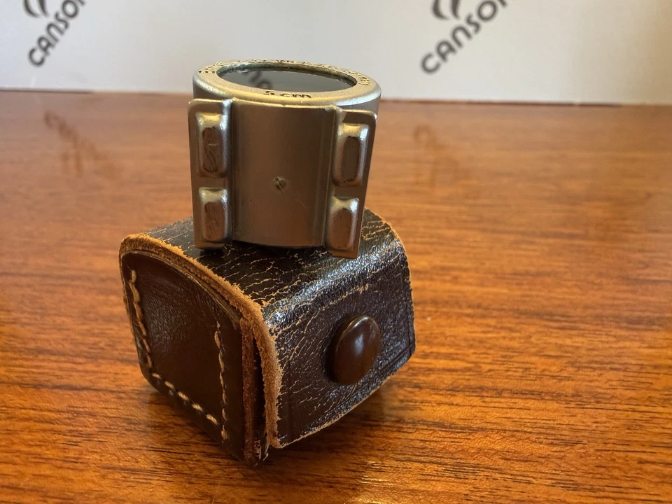 Buscador Canon 35mm para objetivo LTM de 35mm con estuche de cuero original Foto 4 de 4