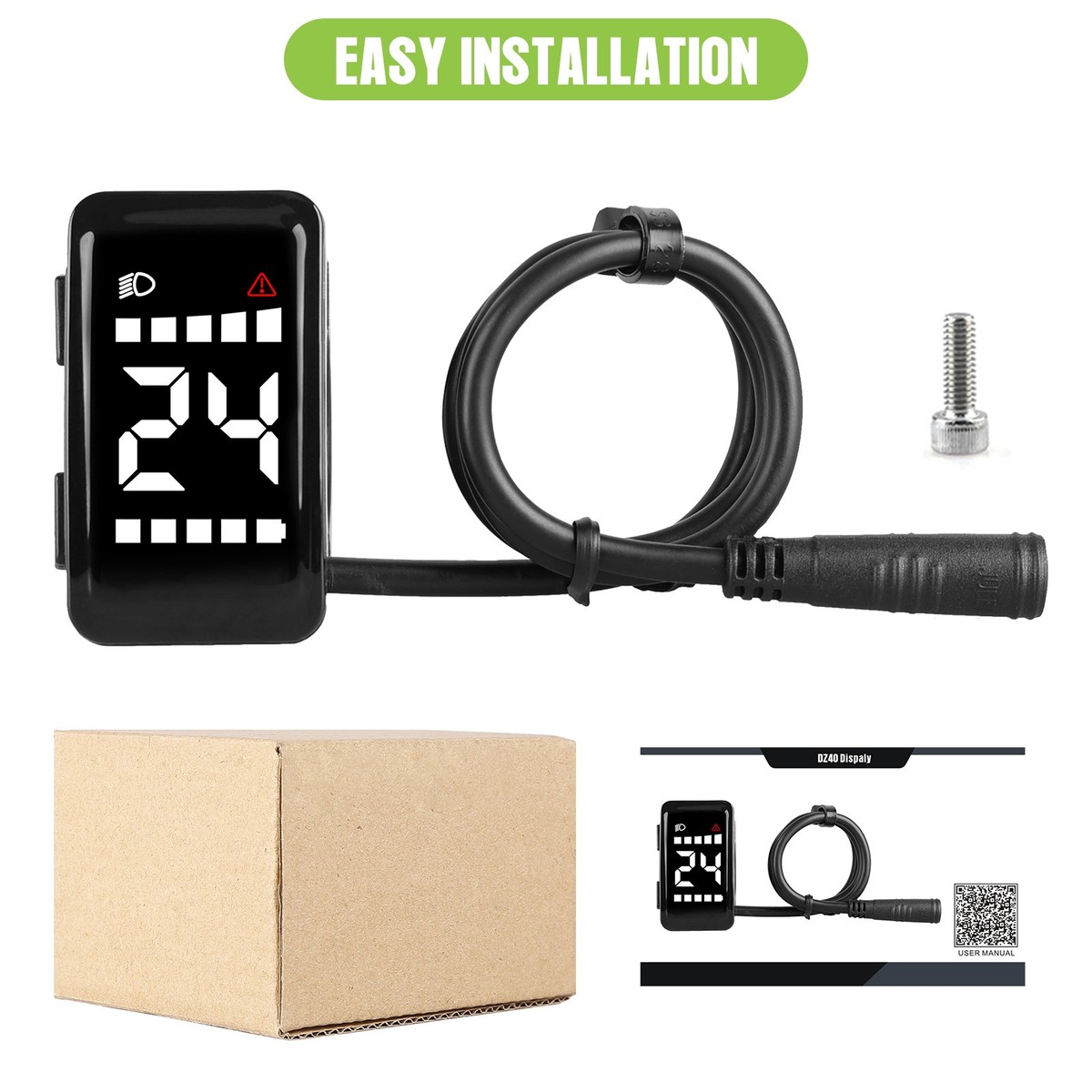 Kit Conversión Bicicleta Eléctrica BAFANG 250W 36V BBS01B Kit Motor Central Completo Ebike Conversion Kit Mid Motor Kit Con Pantalla LCD DZ40 Kit Ebike Pantalla LCD Batería