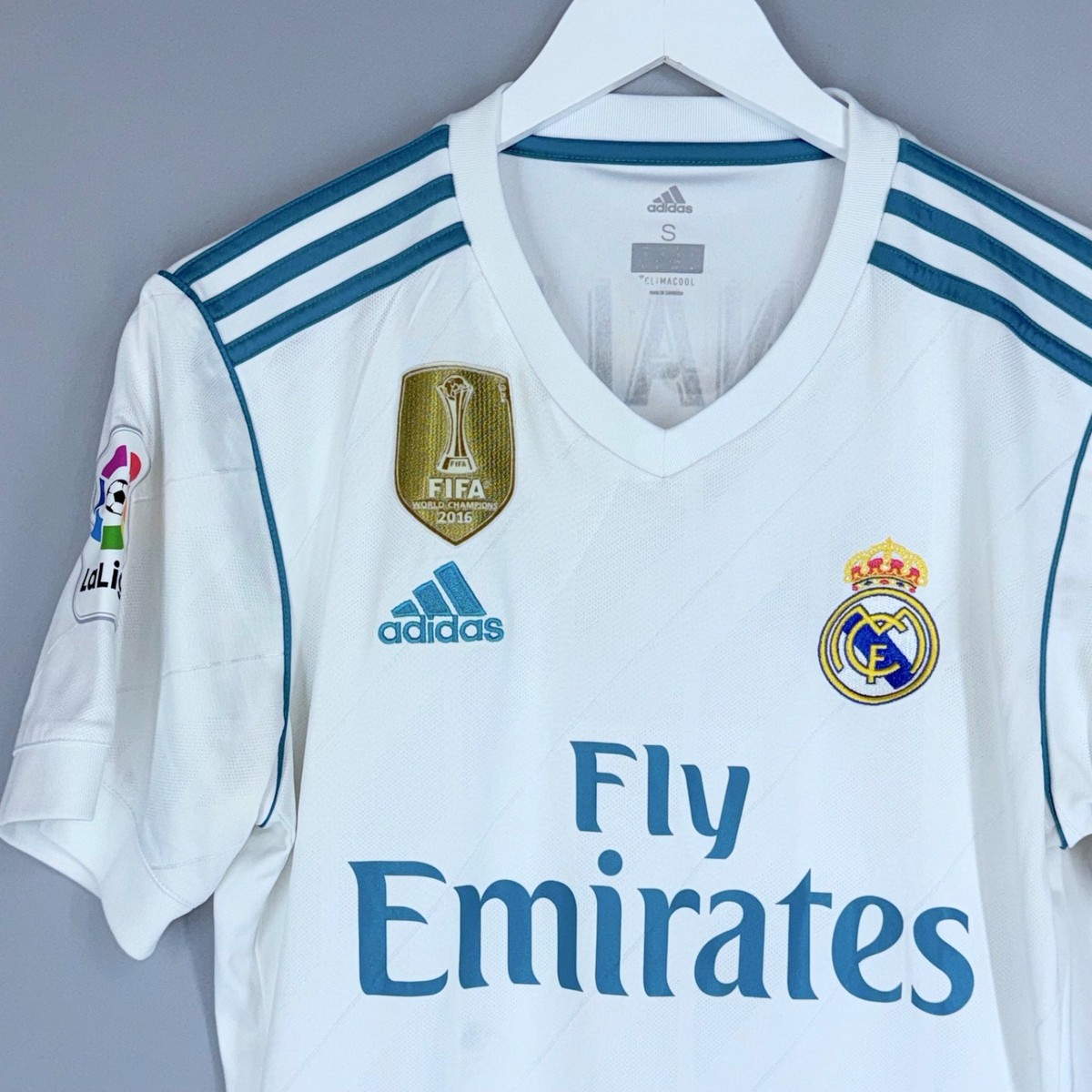 REAL MADRID ADIDAS 2017/2018 FOOTBALL HOME SHIRT JERSEY #7 RONALDO