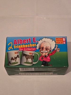 Albert E. 2 Trinkbecher für Entdecker Pony und Pferd Ich Weiss Was in OVP