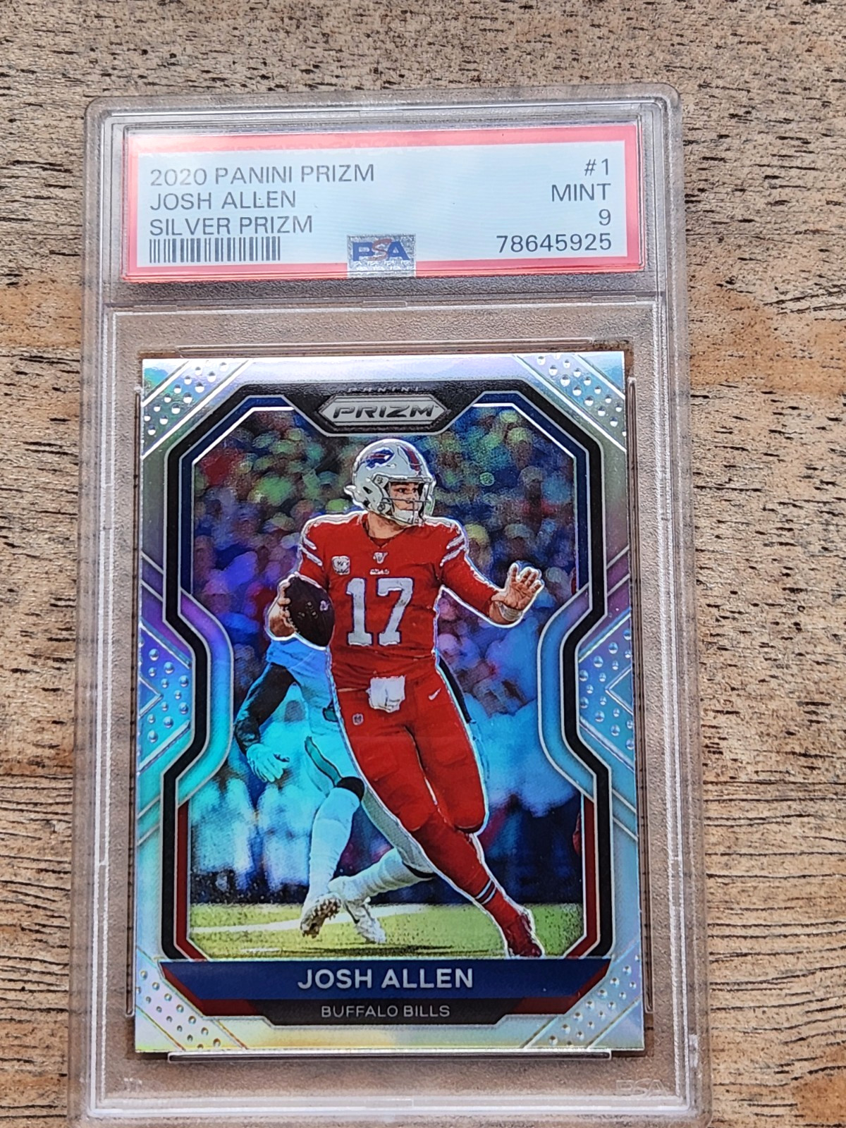 2020 Panini Prizm Josh Allen Silver Prizm #1 PSA 9