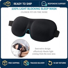3D Sleep Mask Memory Foam Eye Mask Blindfold for Travel & Sleeping