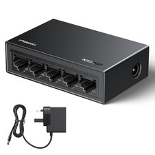 Network Switch,5 Port Ethernet Splitter,High-speed Gigabit Ethernet Switch Hub,D