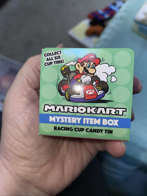 Mario Kart Mystery Box Racing Cup Candy Tin Nintendo New In Sealed Box