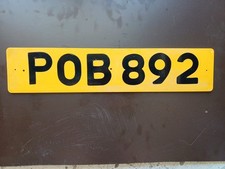 POB 892 personalised Number Plate