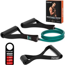 Resistance Bands Set w/ Handles Door Anchor Home Gym Workout