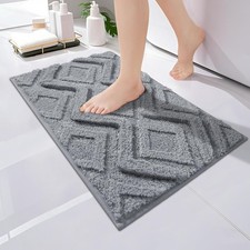 Bath Mat  Bathroom-Rugs 24x16, Ultra Soft Machine Washable Microfiber Bath Mat,