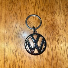 Volkswagen Metal Key Chain Keyring  Silver