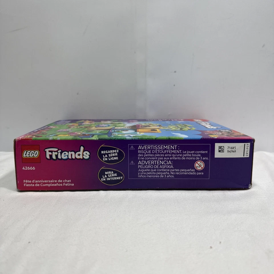 LEGO Friends: Cat день рождения вечеринки (42666) ~ новый запечатанный в несовершенной коробке - Изображение 4 из 4