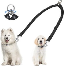 Dual Dog Leash Coupler 360  No-Tangle Double Leash for Medium/Large Dogs