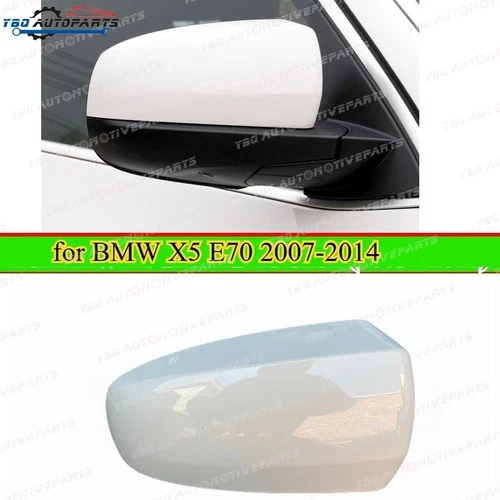 Alpline White Right Side Mirror Cover for BMW X5 E70 2007-2014 Wing Shell 