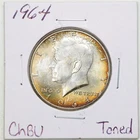 1964 50C Kennedy Half Dollar in Choice BU Condition Toned #6476