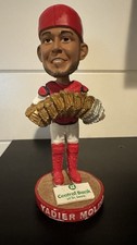 NIB Yadier Molina Gold & Platinum Gloves Bobblehead SGA 2015 St Louis Cardinals