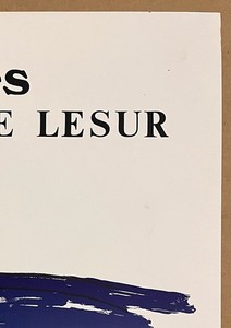 Claude LESUR — Affiche originale d'exposition en lithographie, Paris — vue 5 sur 5