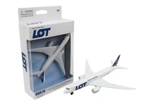LOT Polish Airlines Miniature Toy Aircraft Airplane 5.5" Wingspan Die-cast