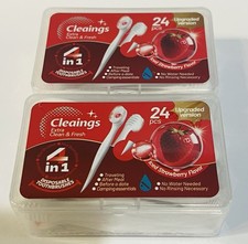 Cleanings Disposable Toothbrushes with Toothpaste  Toothpick, Tongue Cleaner 2X