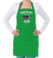 Born To Ride Motorcycle Club - Unisex Adult Apron - Rider Bike Motorbike Bike
