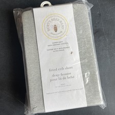 Burt's Bees Baby Soft 100 Organic fitted crib sheet Toddler mattress 28"x52"