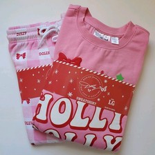 Dolly Parton Have A Holly Dolly Christmas Size Large Sweatshirt Joggers Pants
