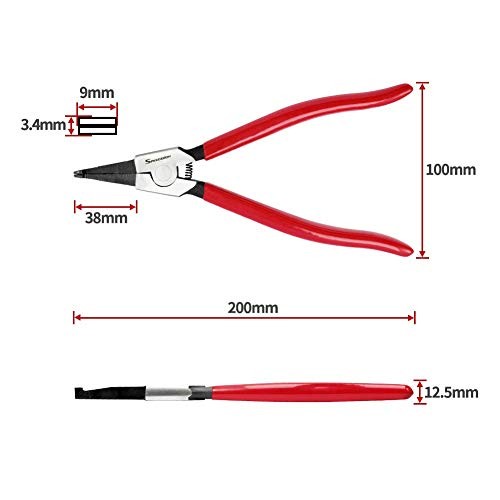 8 Inches Lock Ring Pliers for Removing Installing Gearshift Locking Rings Spe... - Picture 5 of 12