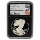 1986S Proof American Silver Eagle $1 John Mercanti Signature NGC PF 70 UCAM