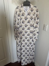 NWT Tory Burch Cotton Poplin Shirtdress French Cream Modernist Bloom Size 8