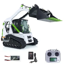 USED LESU Aoue LT5 1/14 RC Hydraulic Tracked Skid-Steer Loader RTR w/ I6S Radio