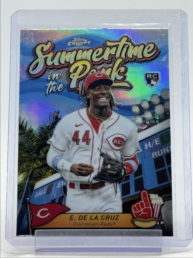 ELLY DE LA CRUZ 2024 TOPPS CHROME SUMMERTIME IN THE PARK ROOKIE RC Q1605